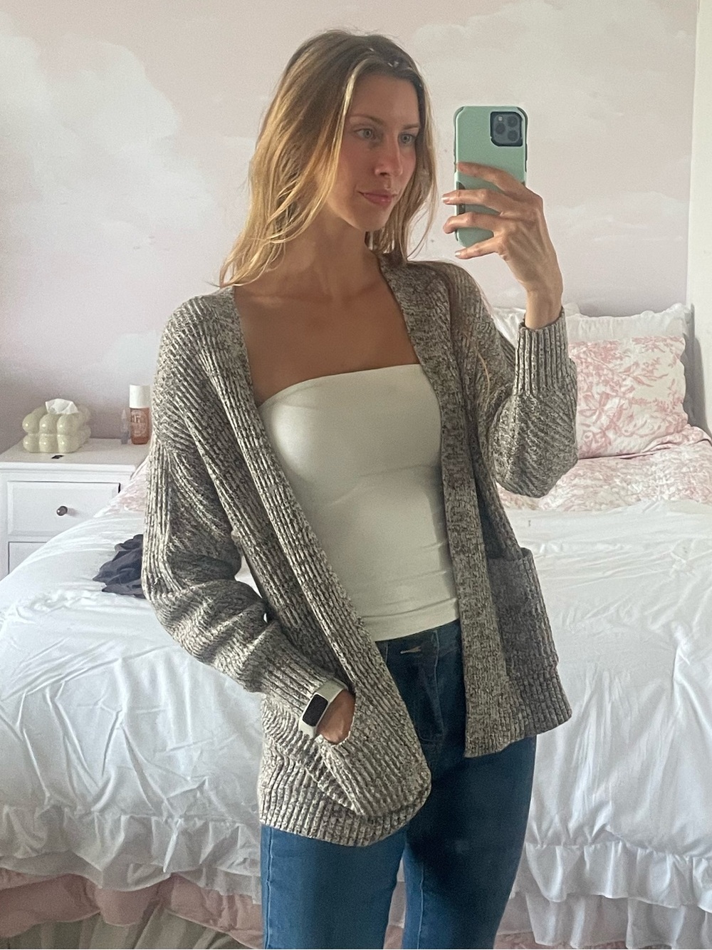 a new day gray cardigan